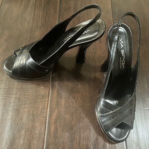 VIA SPIGA JAMMIN SLINGBACK HEELS